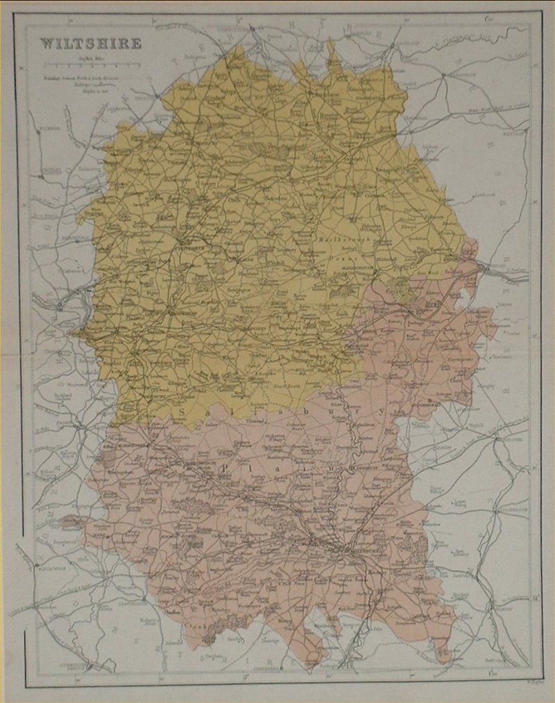 Map of Wiltshire - Hughes